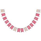 Pink Fiesta Floral Cinco de Mayo Bunting Banner (Alle)