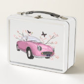 Pink Figaro lunch box - lunchtrommel roze figaro (Voorkant)