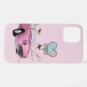 Pink Figaro phone case - telefoonhoesje roze iPhone Hoesje (Achterkant horizontaal)