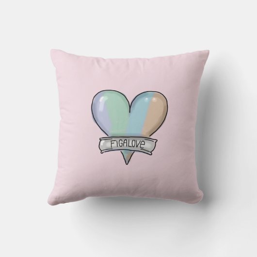 Pink Figaro pillow - kussen (Achterkant)
