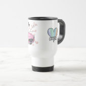 Pink Figaro travel mug - roze reisbeker (Voorkant rechts)