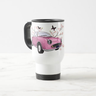 Pink Figaro travel mug - roze reisbeker