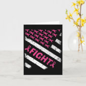 Pink Fight Support Squad Shirt US Flag Thin Line A Kaart (Gele Bloem)