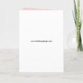 Pink filigraan Be my bridemaid card (Achterkant)