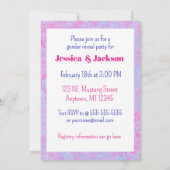 Pink Filly & Blue Colt Geslacht onthullen Kaart (Achterkant)