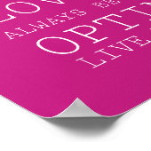 Pink Find Your Happy Inspirational Quotes Poster (Hoek)