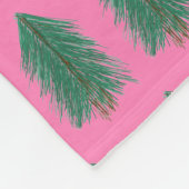 Pink Fir Tree Forest Fleece Deken (Hoek)