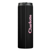 Pink Fire Helmet Girl Power Thermosbeker (Achterkant)