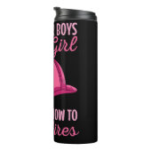 Pink Fire Helmet Girl Power Thermosbeker (Geroteerd rechts)