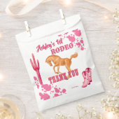 Pink First rodeo cowgirl feestje bedankt Bedankzakje (Geknipt)