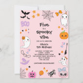 Pink Five is een spookachtige vibe Halloween 5e ve Kaart