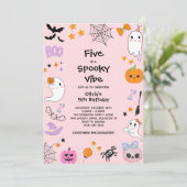 Pink Five is een spookachtige vibe Halloween 5e ve Kaart