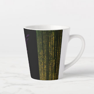 "Pink Flame Elegance: Latte Mok" Latte Mok