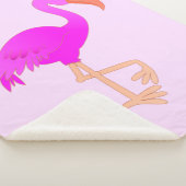 Pink Flamingo Baby Sherpa Blanket Deken (3/4)