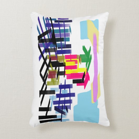 Pink flamingo beach accent kussen (Voorkant(Verticaal))