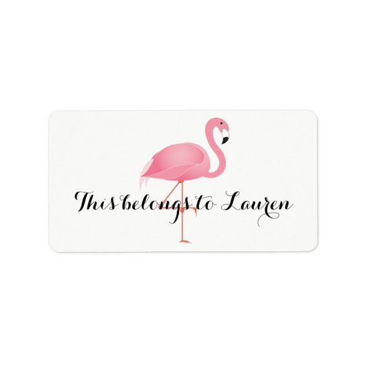 Pink Flamingo behoort tot Label (Voorkant)