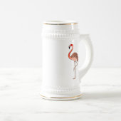 Pink Flamingo Bird Lineart-57567 Coffee Mug Bierpul (Voorkant rechts)