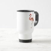 Pink Flamingo Bird Lineart-57567 Coffee Mug Reisbeker (Voorkant rechts)