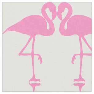 Pink Flamingo Bird Sewing Pattern Fabric Stof