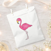 Pink Flamingo Bird Tropical Beach Birthday Party Bedankzakje (Geknipt)