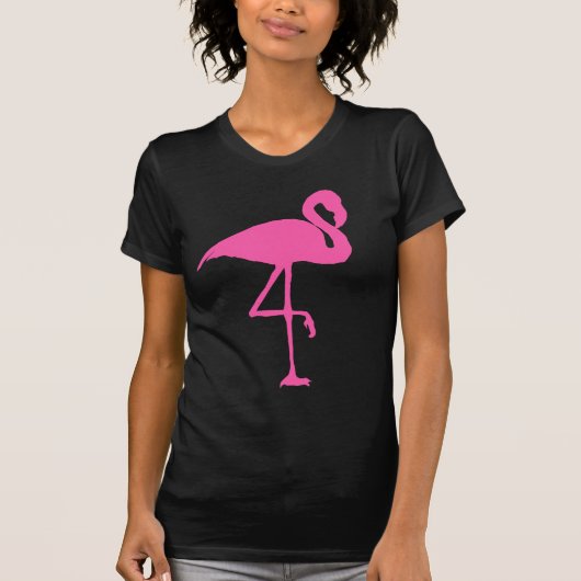 PINK FLAMINGO Black T-shirts T - SHIRTS (Voorkant)