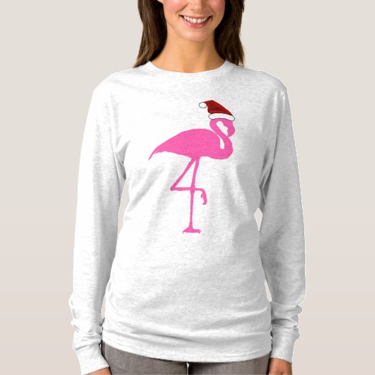 PINK FLAMINGO CHRISTMAS T-Shirts (Voorkant)
