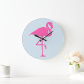 PINK FLAMINGO CLOCK GROTE KLOK (Huis)