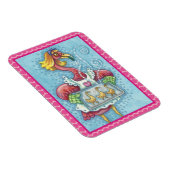PINK FLAMINGO COOKIES, POLKA DOT MAGNET MAGNEET (Rechterzijde)