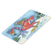 PINK FLAMINGO DEEP SNECHRISTMAS MAGNET Rectangle Magneet (Linkerzijde)