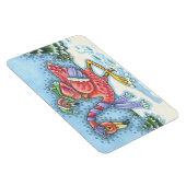 PINK FLAMINGO DEEP SNECHRISTMAS MAGNET Rectangle Magneet (Rechterzijde)