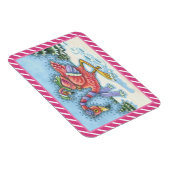 PINK FLAMINGO DEEP SNECHRISTMAS MAGNET Rectangle Magneet (Rechterzijde)