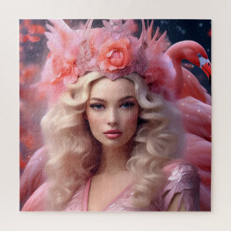 Pink Flamingo Fantasy Beauty Legpuzzel