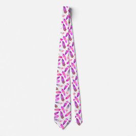 Pink Flamingo Feathers Neck Tie Stropdas