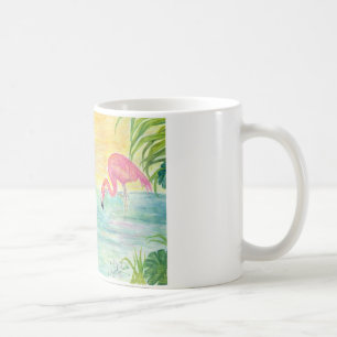 Pink Flamingo Florida Art Koffiemok