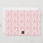 Pink Flamingo Geboorteaankondiging Aankondiging (Achterkant)