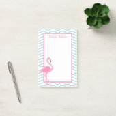 Pink Flamingo gepersonaliseerde Post-it Notitieblo Post-it® Notes (Kantoor)