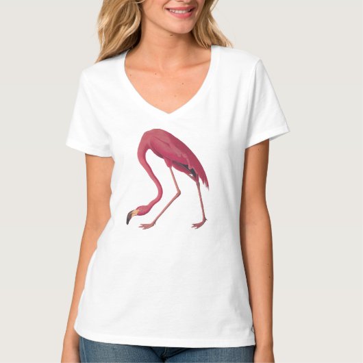 Pink Flamingo Girl's T-shirt (Voorkant)