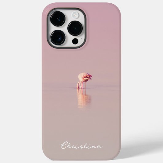 Pink Flamingo Girly Tropical Summer Case-Mate iPhone Case (Achterkant)
