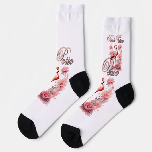 Pink Flamingo Grace | Bella Kotak Style Sokken (Links)
