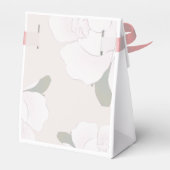 Pink Flamingo Het is een meisje Baby shower Bedankdoosjes (Achterkant)