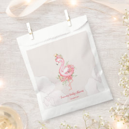 Pink Flamingo Het is een meisje Baby shower Bedankzakje