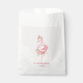 Pink Flamingo Het is een meisje Baby shower Bedankzakje (Voorkant)
