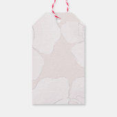 Pink Flamingo Het is een meisje Baby shower Cadeaulabel (Achterkant)