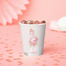 Pink Flamingo Het is een meisje Baby shower Papieren Bekers