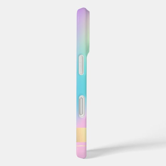 Pink Flamingo Holographic Ombre Case-Mate iPhone Case (Achterkant / Rechts)