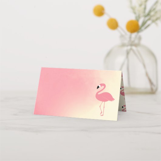 Pink Flamingo | Kaarten plaatsen Plaatskaartje (Voorkant)