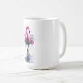 Pink flamingo koffiemok (Voorkant rechts)
