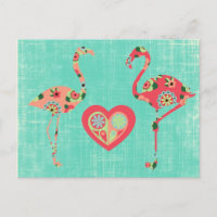 Pink Flamingo Love