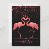 Pink Flamingo Love - Valentijn Be Feestdagenkaart (Voorkant)