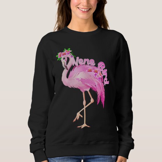 Pink Flamingo Nene Bird Christmas Matching Family Trui (Voorkant)